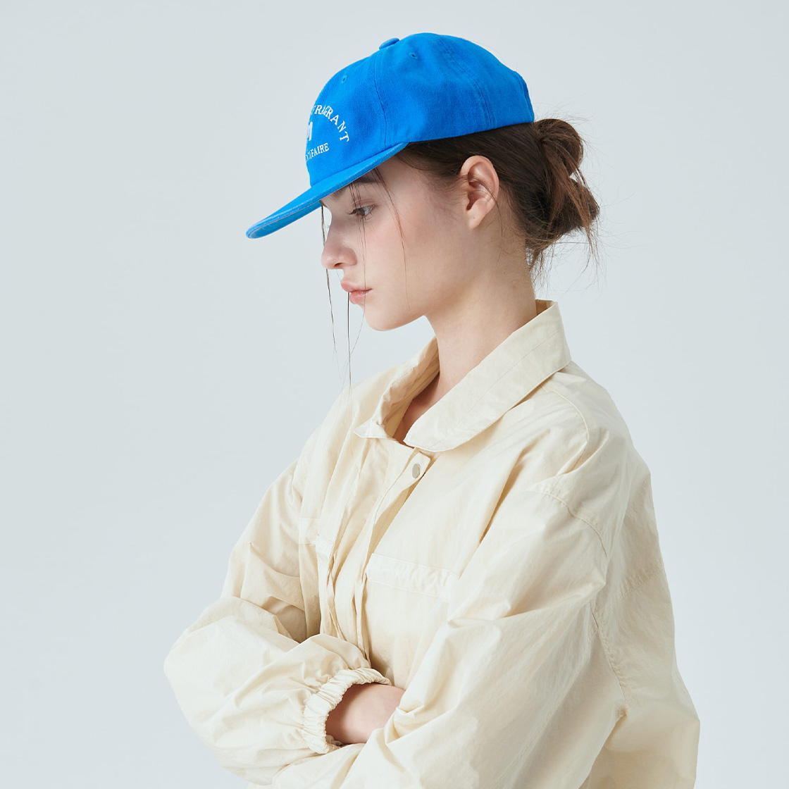 모이페어 모이페어 로고 볼캡 블루(MOIFAIRE Moifaire Logo Ball Cap Blue) - 6