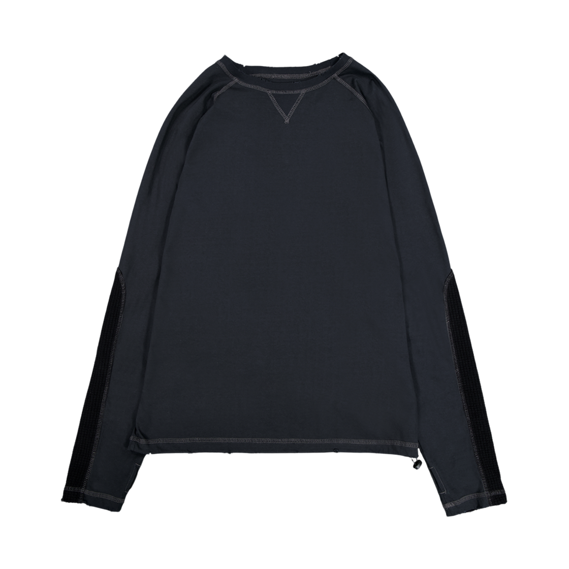 언더마이카 헤리티지 엘보 롱 슬리브 패널 블랙(Undermycar Heritage Elbow Long Sleeve Panel Black)
