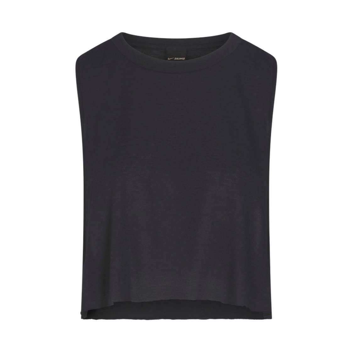 IV6866-054 (W) NikeSKIMS Performance Cotton Blend Crop Tank Obsidian