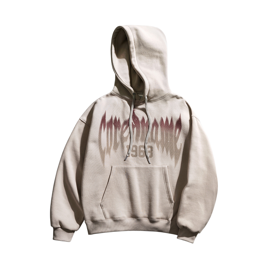 BJHD4612_Lightbeige_29 PERSTEP Cored Name Hoodie Lightbeige BJHD4612