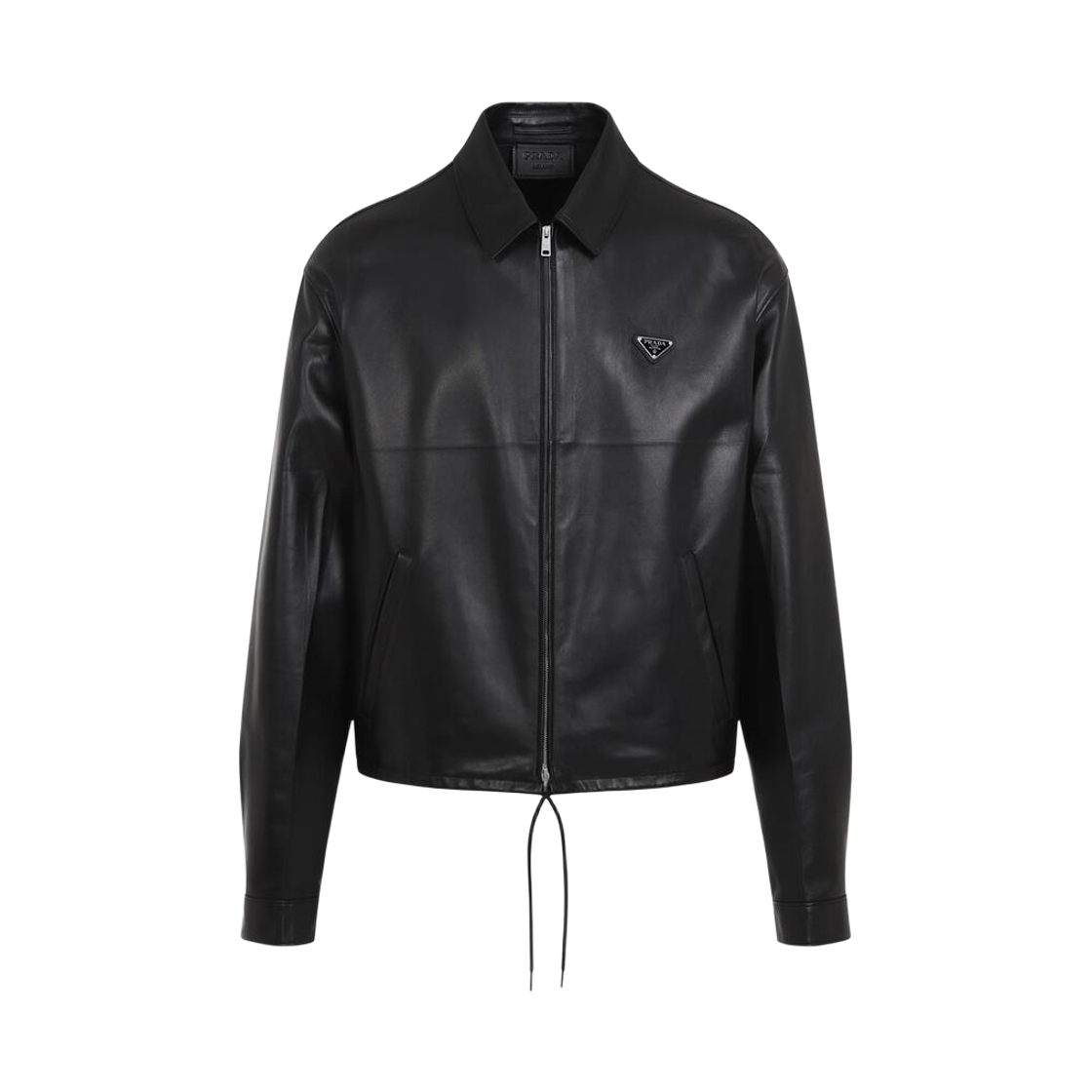 UPW535-14IT-F0002 Prada Leather Jacket Black