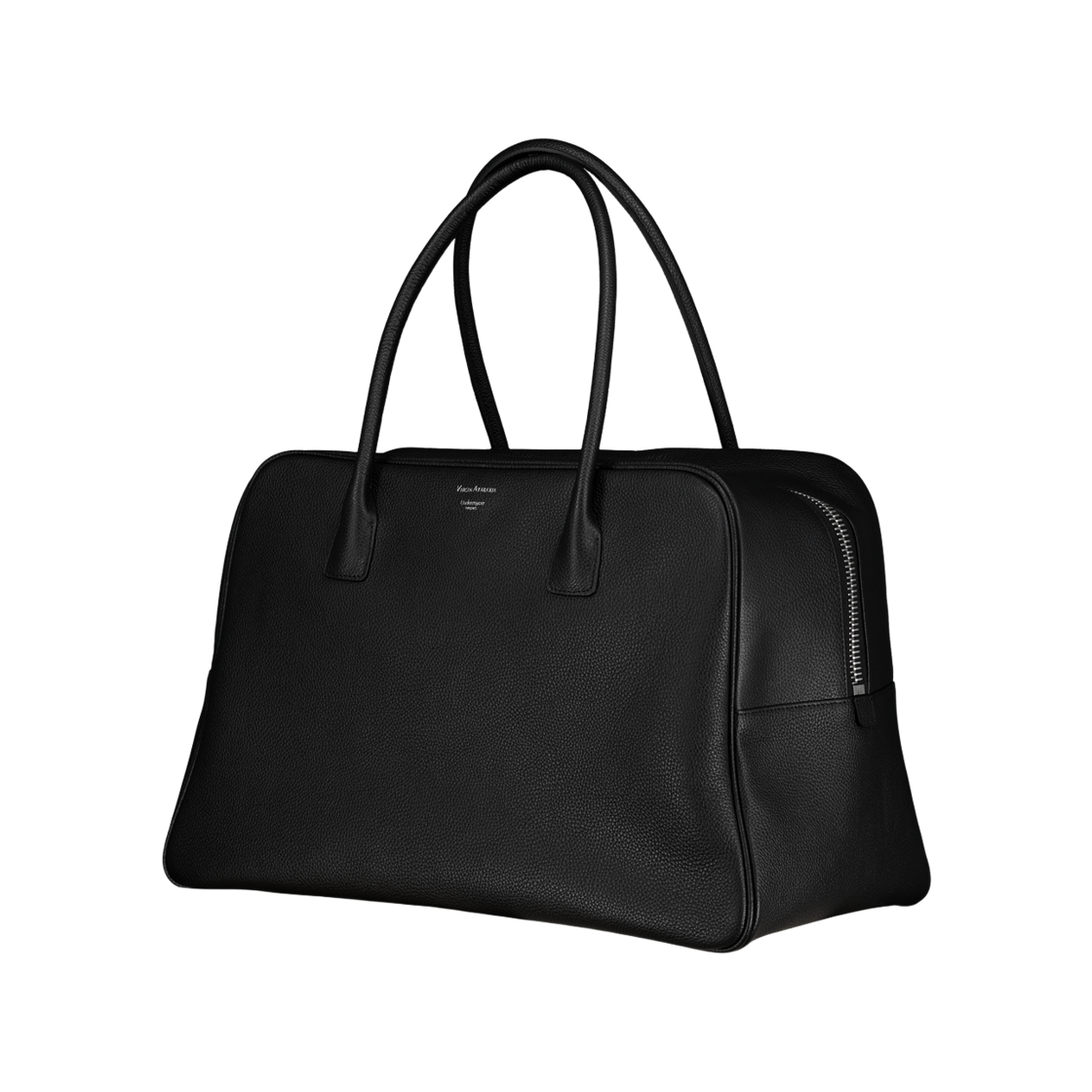 언더마이카 아카이브 맥시 레더 볼링 백 블랙(Undermycar Archive Maxi Leather Bowling Bag Black) - 2