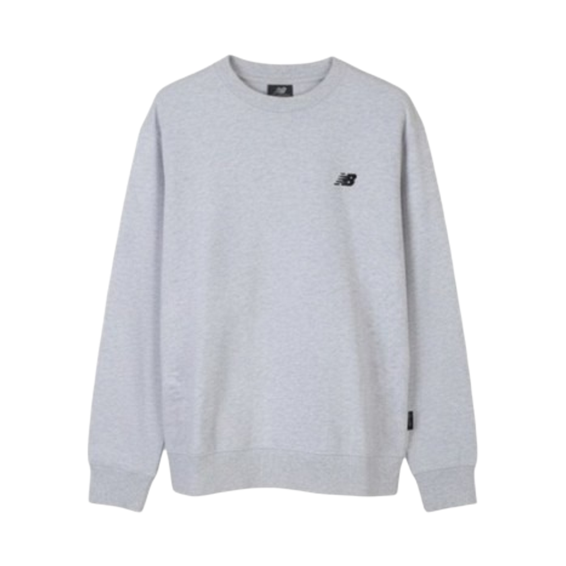 NBNCGCO103-16 New Balance Standard Fit Essential Small Logo Sweatshirt Light Grey