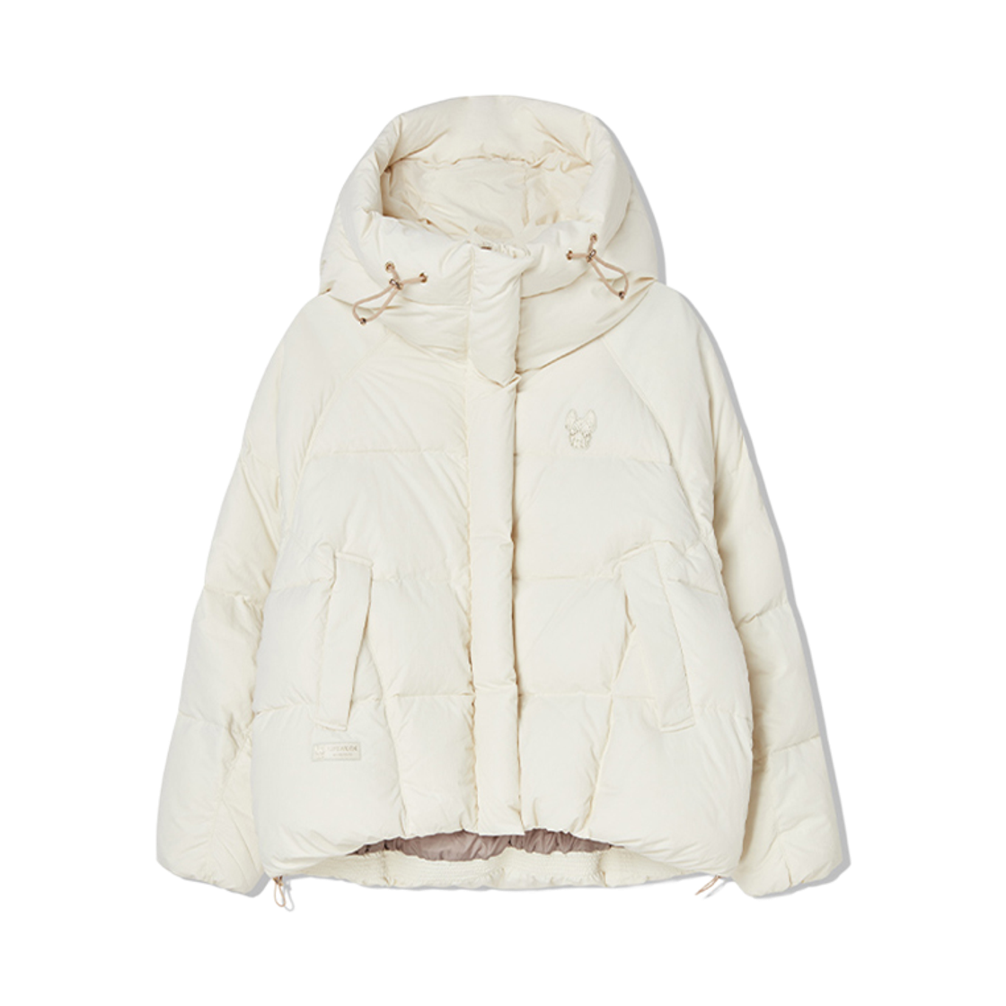 LW244DJ716 Lifework Cozy High-Neck Hooded Oversized Down Jumper_LW244DJ716