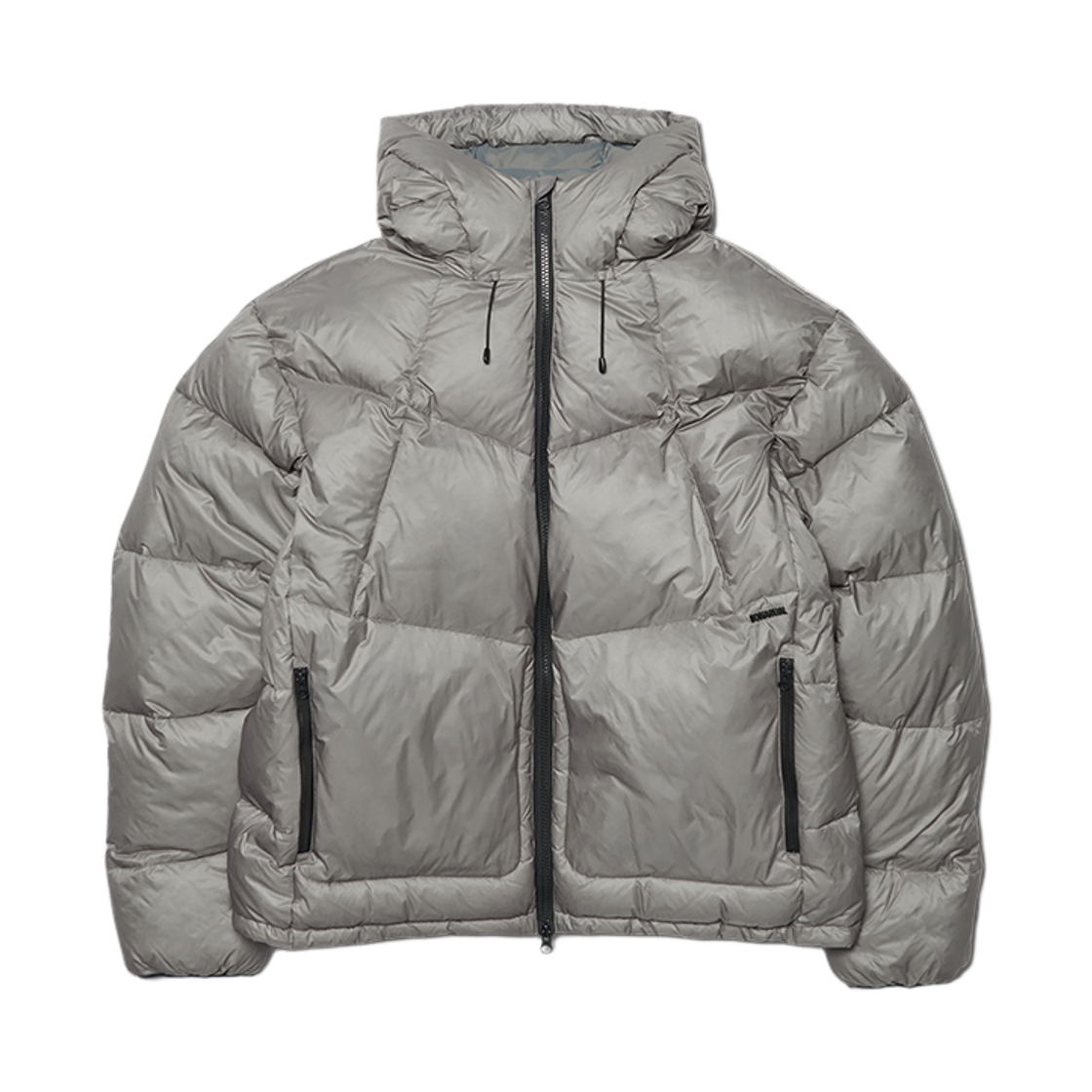 노매뉴얼 슬랜트 크롭 후디드 덕 다운 차콜(NOMANUAL Slant Crop Hooded Duck Down Charcoal) - 1