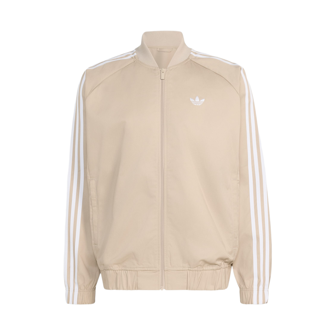KR1369 Adidas SST Adicolor Classics Cotton Twill Track Top Khaki Three - US Sizing