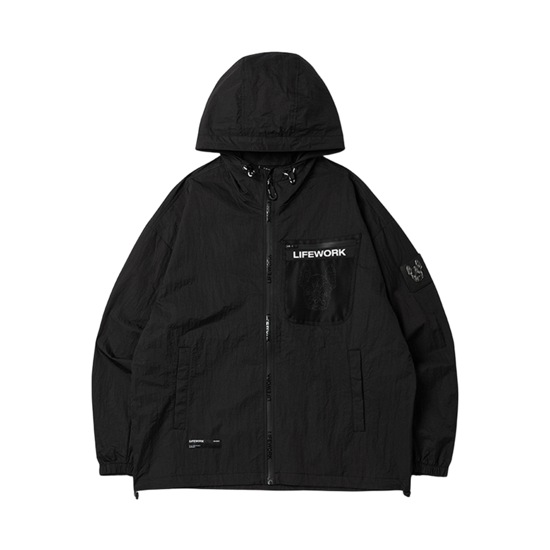 라이프워크 메쉬포켓 와샤 후드 자켓_LW232JP170(Lifework Mesh Pocket Washed Hooded Jacket_LW232JP170)