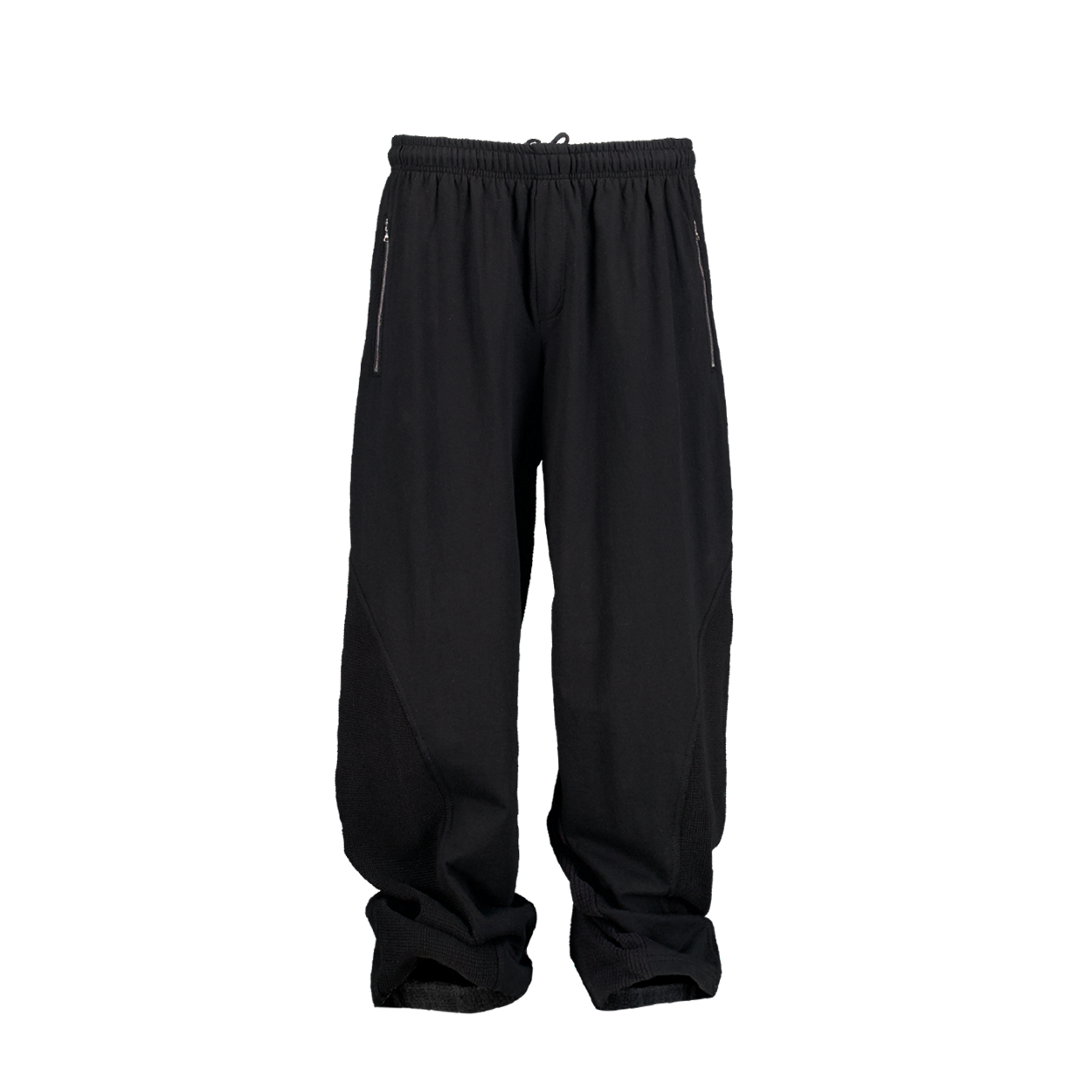 언더마이카 믹스드 패널 스웨트 팬츠 블랙(Undermycar Mixed Panel Sweat Pants Black) - 1