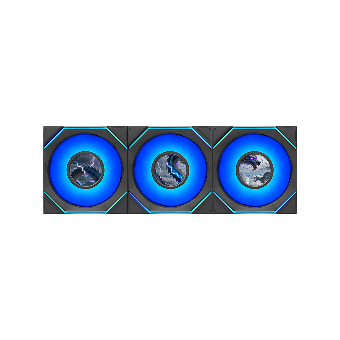 리안리 UNI FAN SL-INF FLEX LCD 120 리버스 (3팩, 블랙)(LIAN LI UNI FAN SL-INF FLEX LCD 120 Reverse 3-Pack Black)