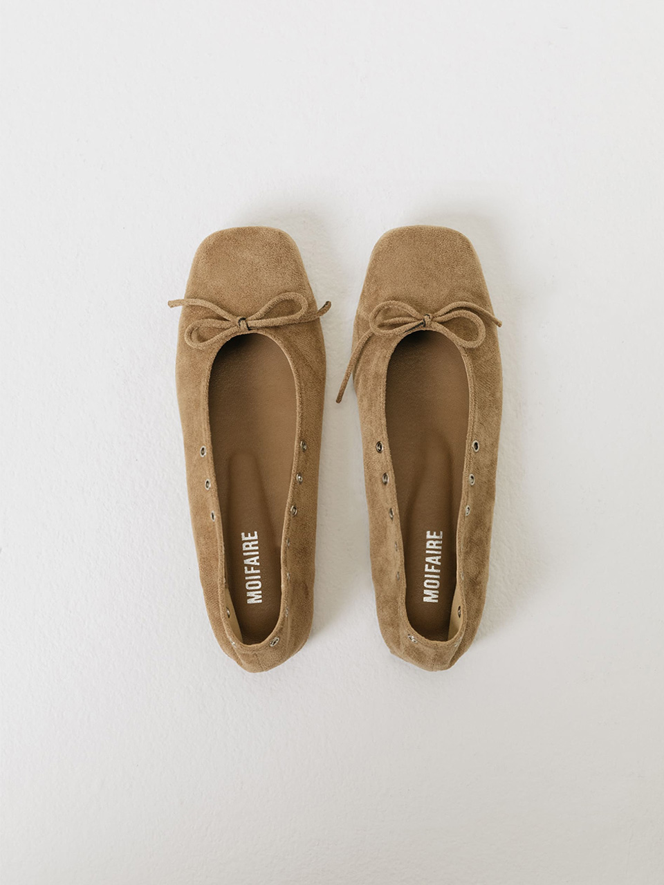 모이페어 스트랩 플랫 스웨이드 부츠 베이지(MOIFAIRE Strap Flat Suede Boots Beige) - 5