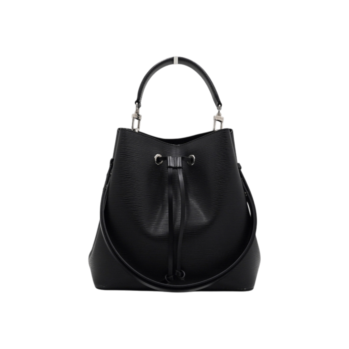 ITN48B7MA3SE Louis Vuitton Black Epi NeoNoe Bucket Tote Bag