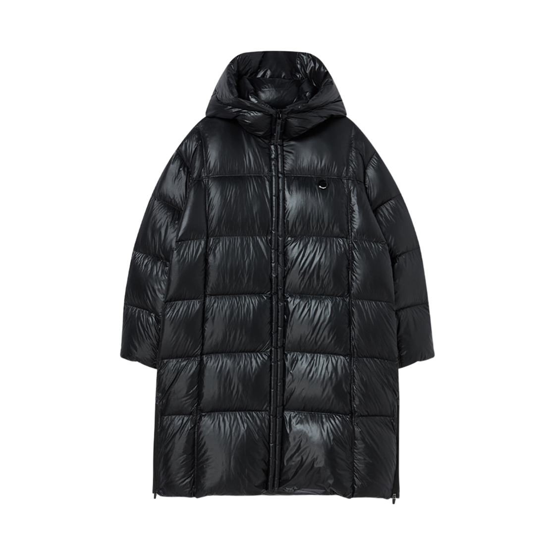 LW254DJ782 Lifework Soft Air Square Quilted Long Hooded Down Jumper_LW254DJ782