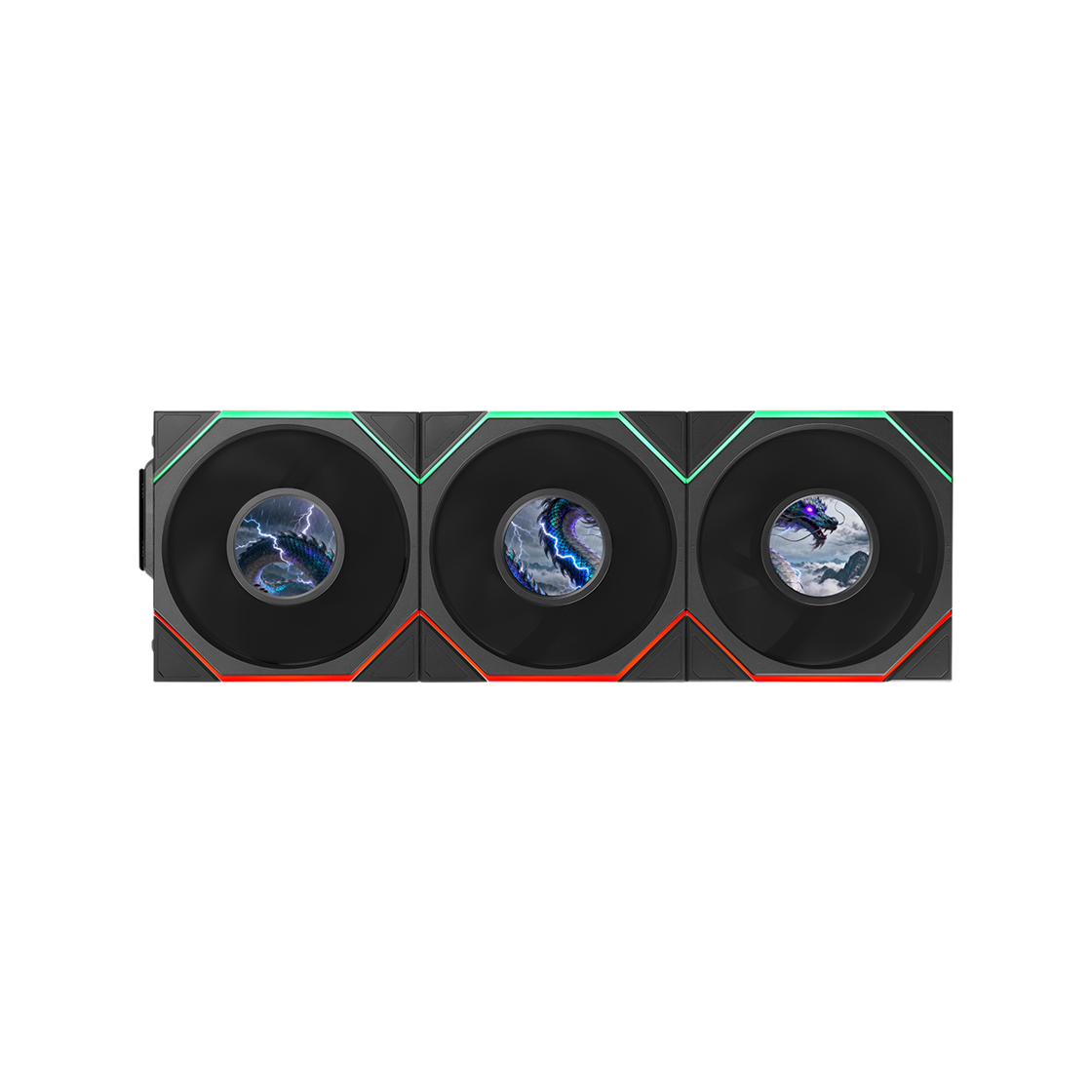 리안리 UNI FAN TL FLEX LCD 120 (3팩, 블랙)(LIAN LI UNI FAN TL FLEX LCD 120 3-Pack Black)