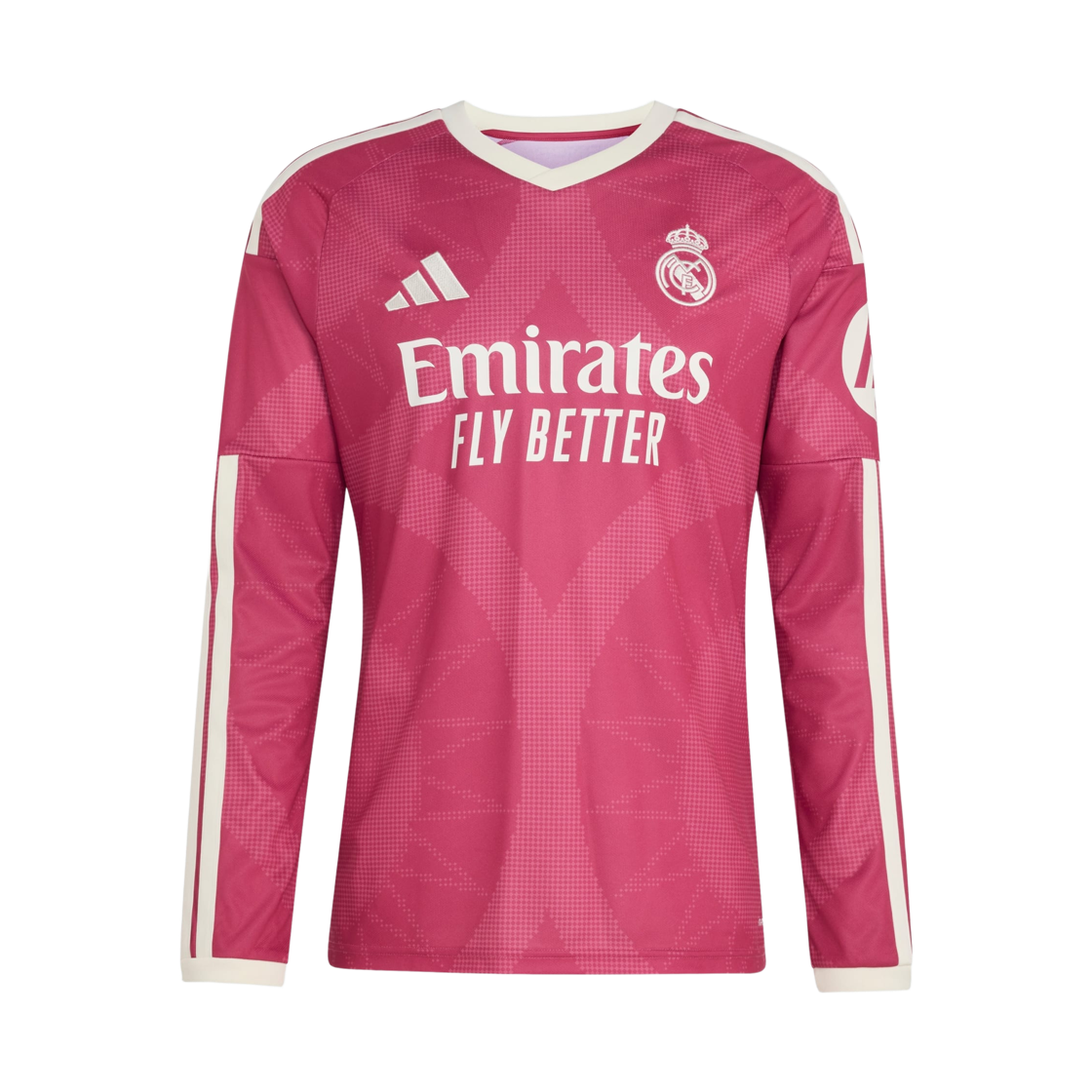 KH1275 Adidas Real Madrid 26/27 Long Sleeve Third Jersey Wild Pink - KR Sizing (Non Marking Ver.)