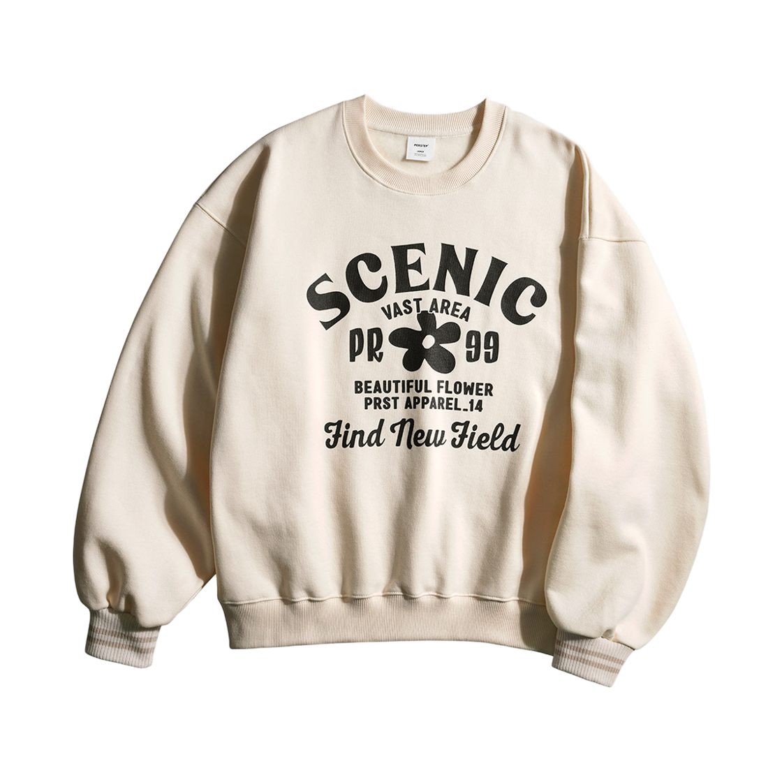 JUMT4611_Cream_29 PERSTEP Scenic Sweat Shirt Cream JUMT4611