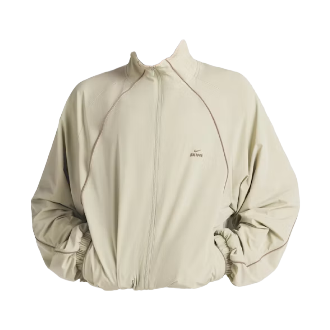 IU2223-379 (W) NikeSKIMS Stretch Nylon Oversized Track Jacket Talc