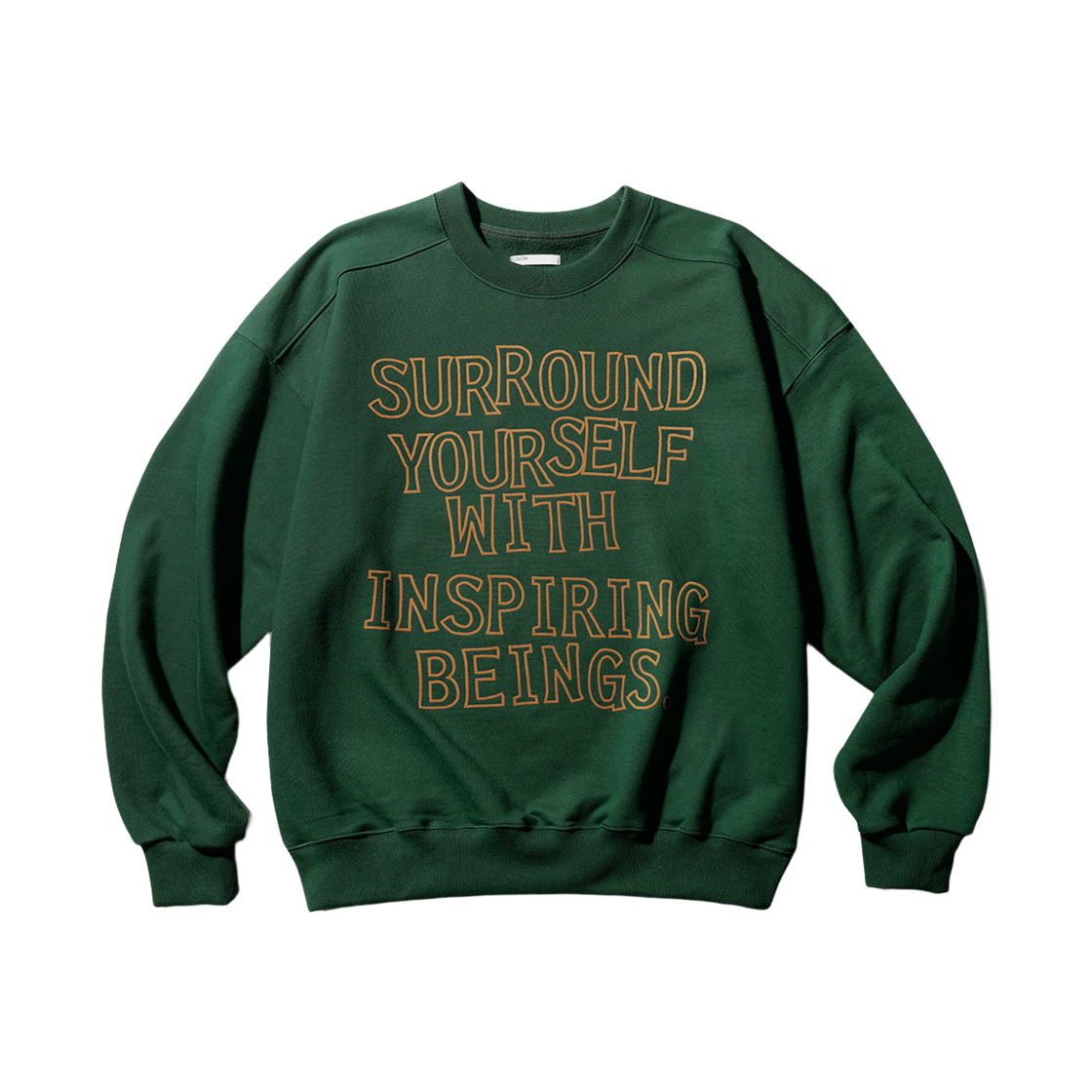 KMMT6859_Green_29 EZKATON Comment Heavy Cotton Sweatshirts Green KMMT6859