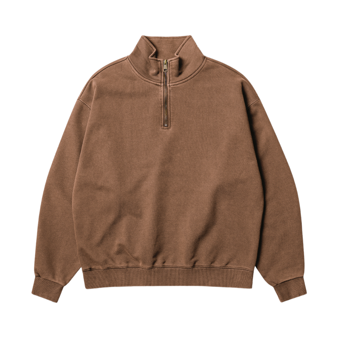 JUMT4745_camelbrown_29 PERSTEP Rib Pigment Sweatshirt Camelbrown JUMT4745