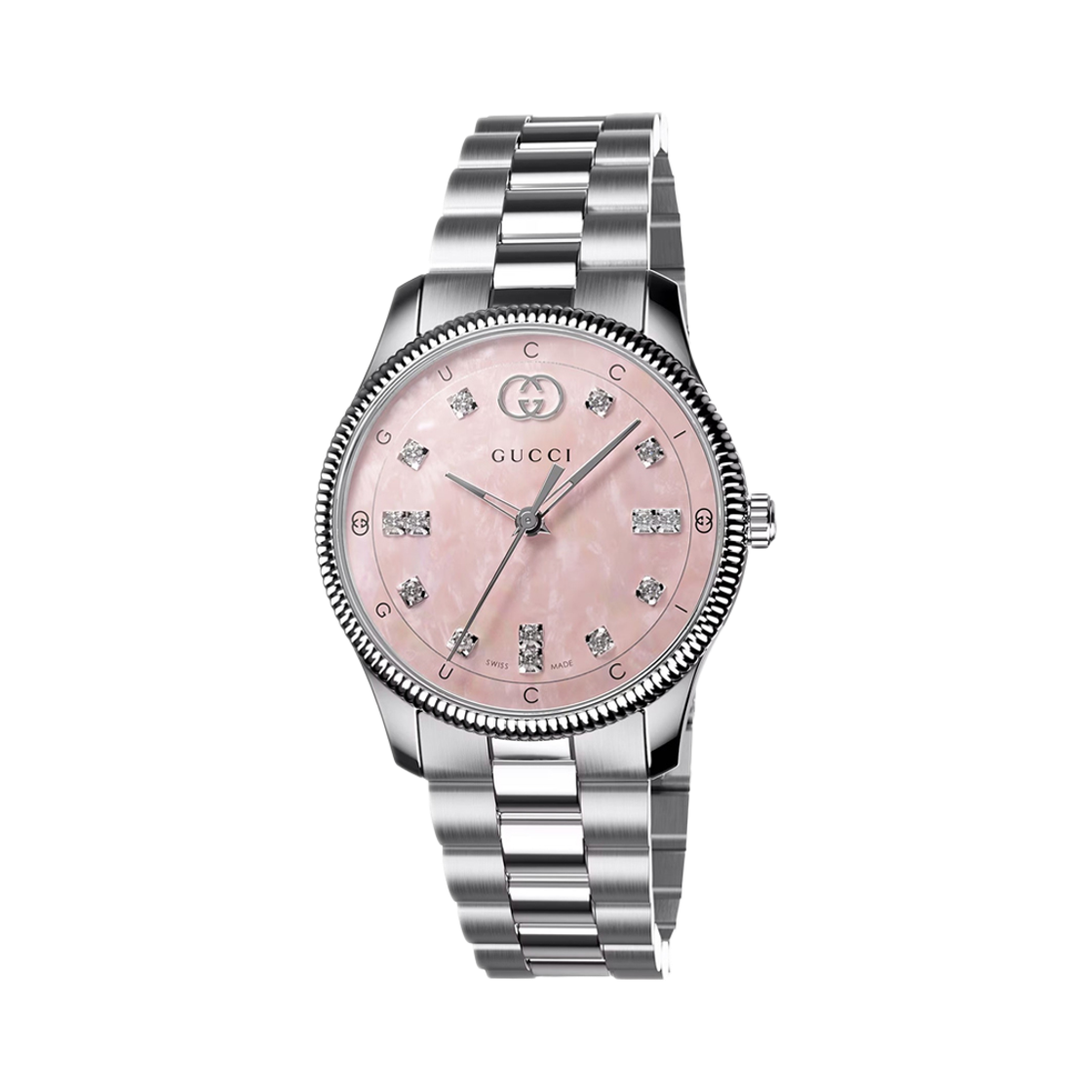 YA1265062 [20% 쿠폰] (W) Gucci G-Timeless Quartz 29mm Stainless Steel Pink Diamond