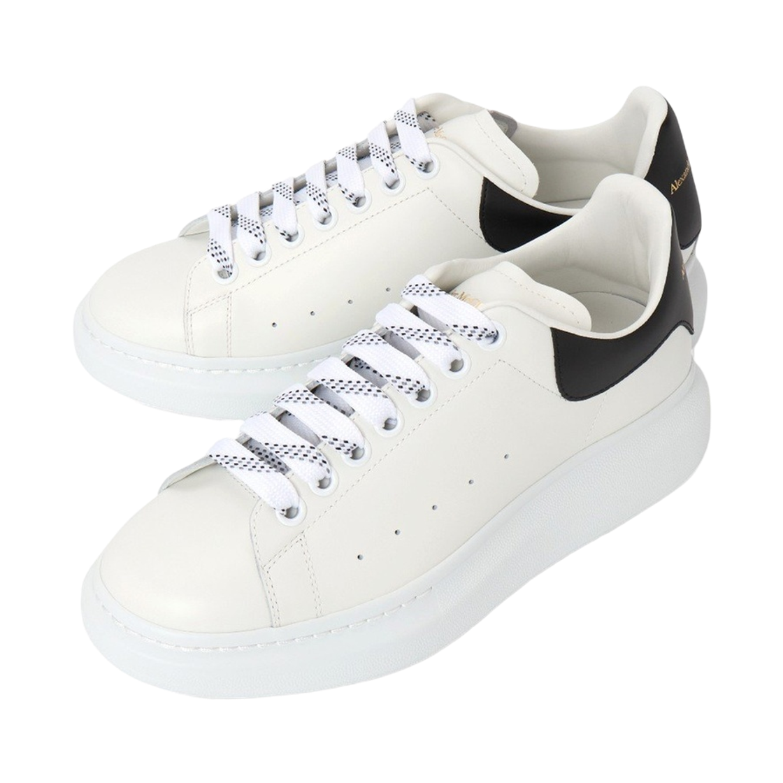 [17% 쿠폰] 알렉산더 맥퀸 오버사이즈드 스니커즈 화이트 블랙([17% 쿠폰] Alexander McQueen Oversized Sneakers White Black) - 2