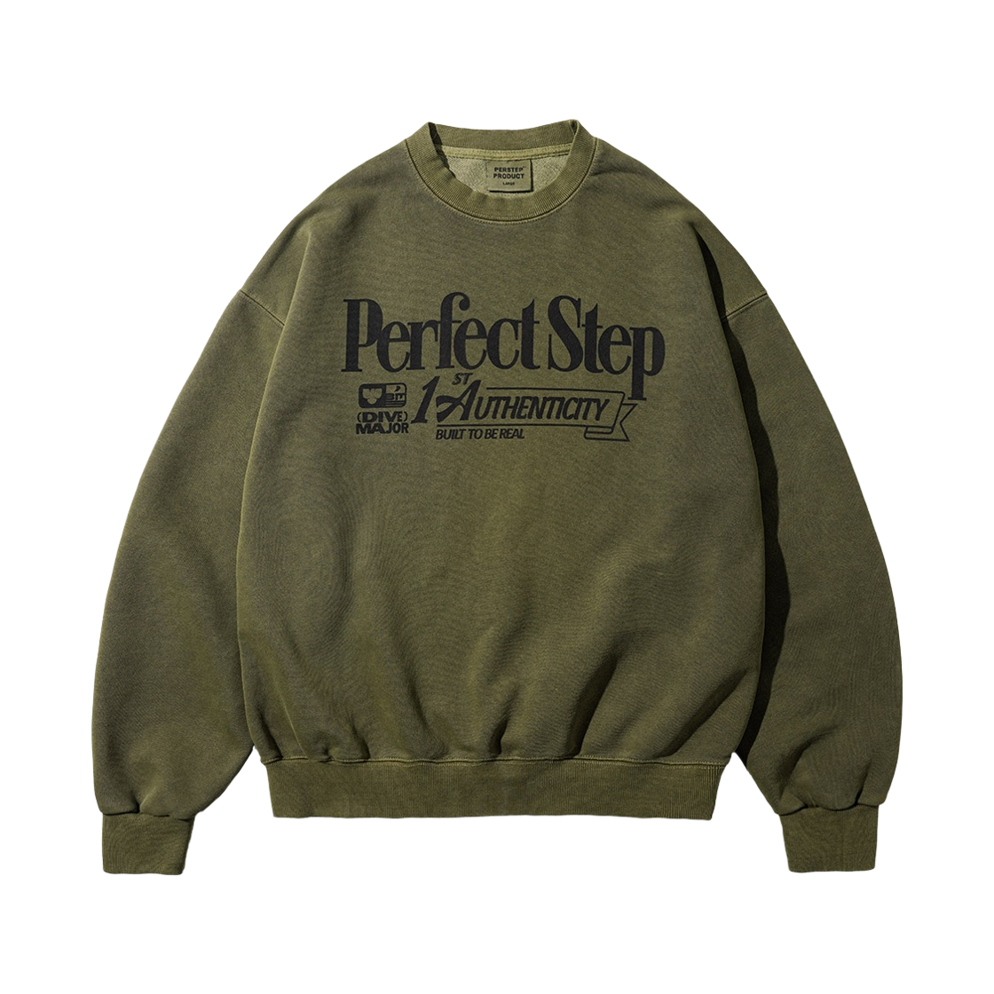SMMT4724_olive_29 PERSTEP Unit Pigment Sweatshirt Olive SMMT4724