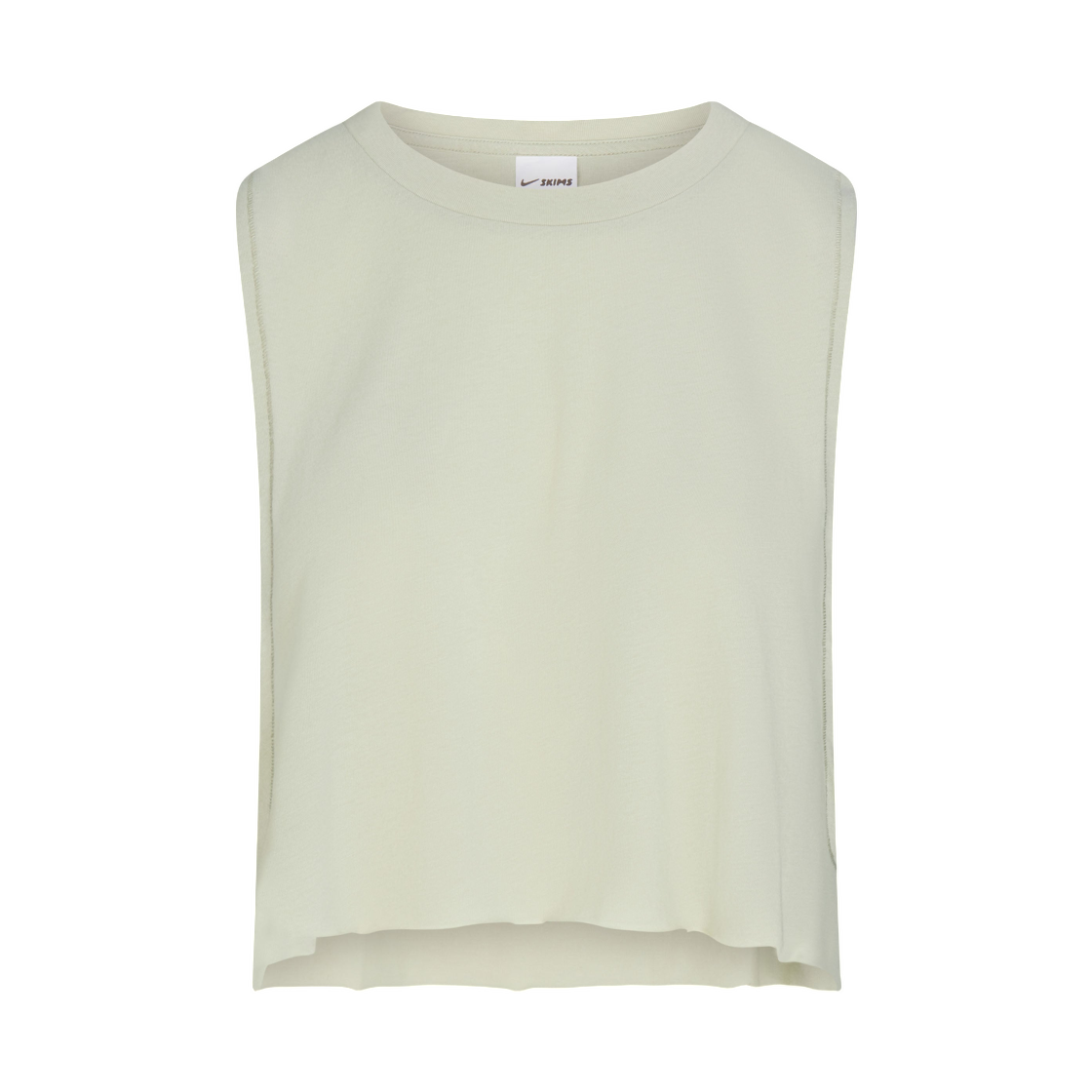 IV6866-379 (W) NikeSKIMS Performance Cotton Blend Crop Tank Talc