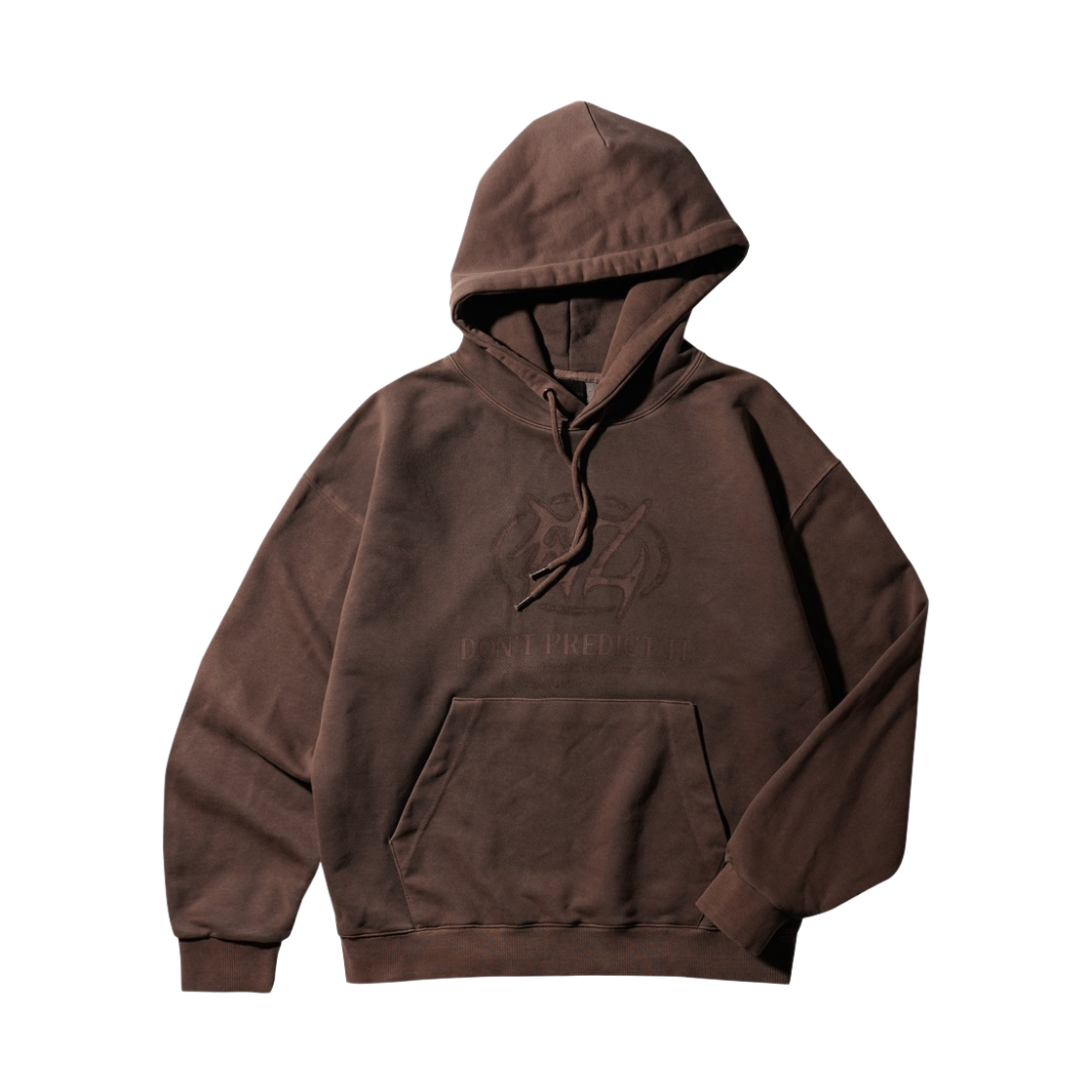 HHHD6911_brown_29 EZKATON Predict Pigment Hoodie Brown HHHD6911