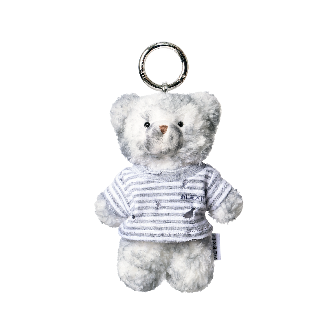 ALXGSTB01 Alexii Grey Striped T Bear