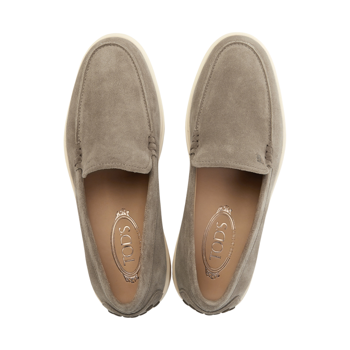 [17% 쿠폰] 토즈 스웨이드 슬리퍼 로퍼 베이지([17% 쿠폰] Tod's Suede Slipper Loafers Beige) - 3