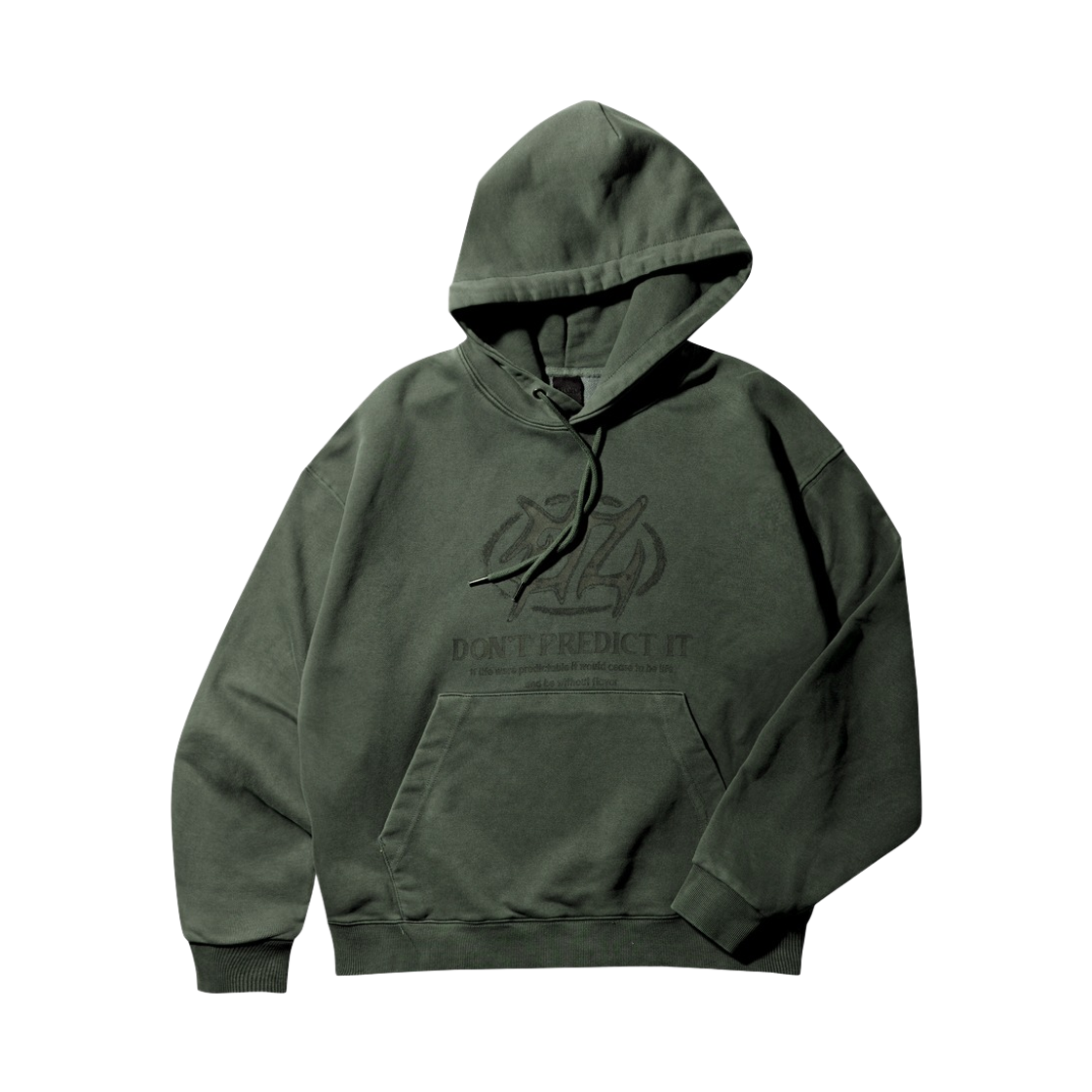 HHHD6911_khaki_29 EZKATON Predict Pigment Hoodie Khaki HHHD6911