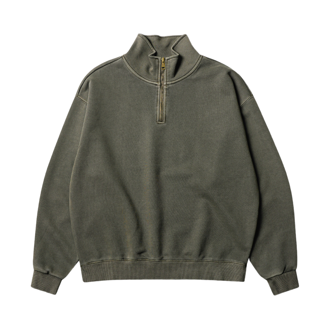 JUMT4745_mossgreen_29 PERSTEP Rib Pigment Sweatshirt Mossgreen JUMT4745