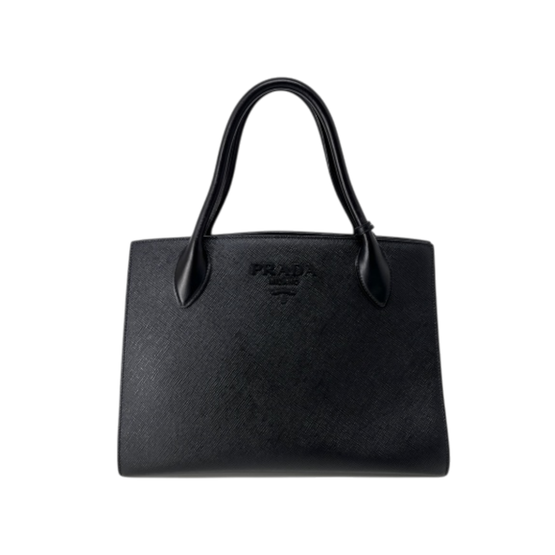 ITOUTUV6T3P6 Prada Saffiano Monochrome Tote Bag Black