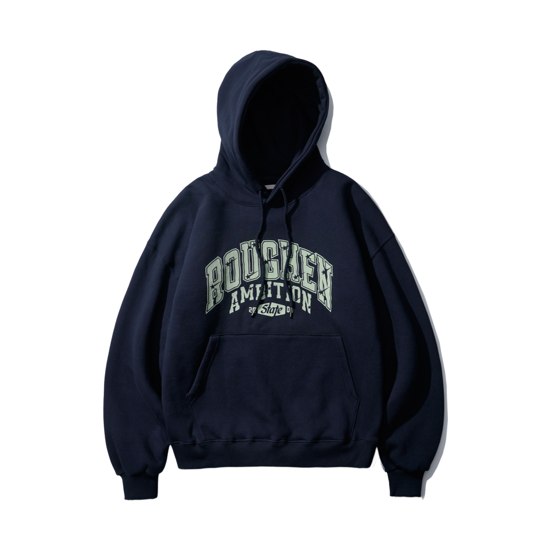 KMHD6732_Navy_291 EZKATON Roughen Brushed Hoodie Navy KMHD6732