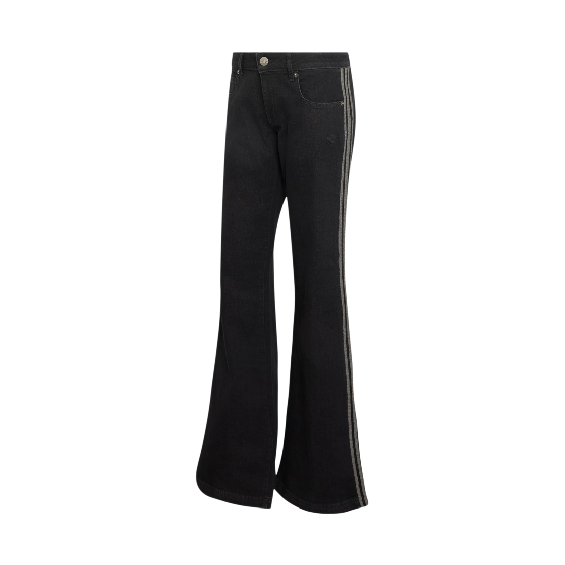 KS9214 (W) Adidas Originals SST Low Rise Flared Leg Denim Pants True Black Denim - KR Sizing