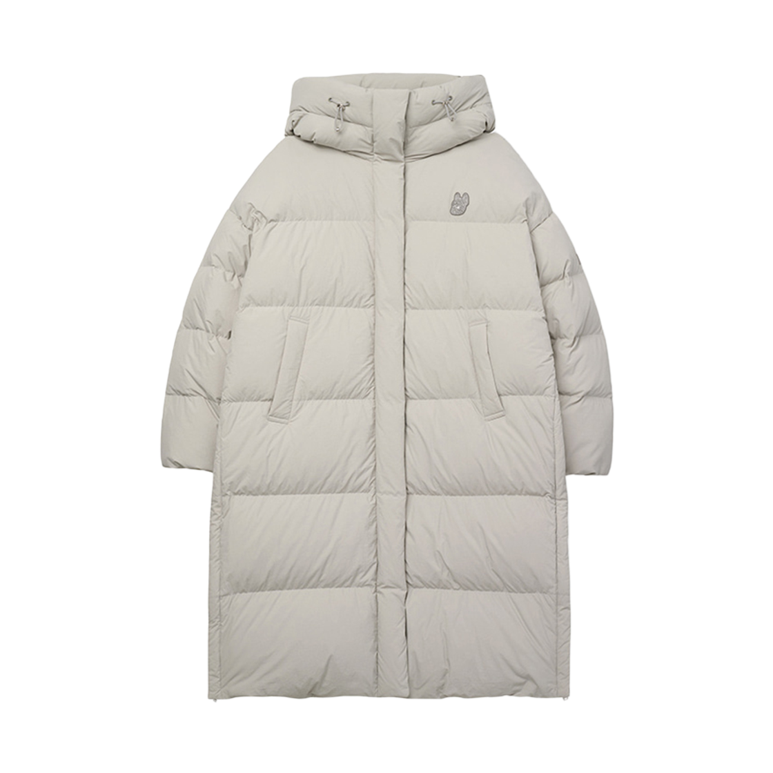 LW244DJ782 Lifework Buckle Side-Neck Hood Long Down Jumper_LW244DJ782