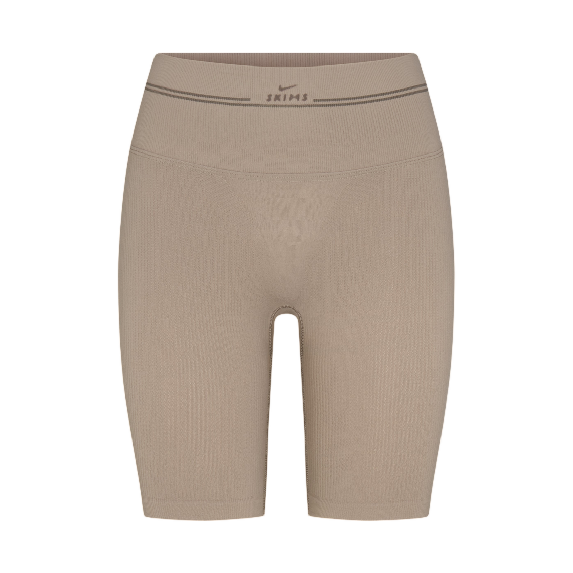 IR5007-260 (W) NikeSKIMS Ribbed Seamless 5" Biker Short Driftwood