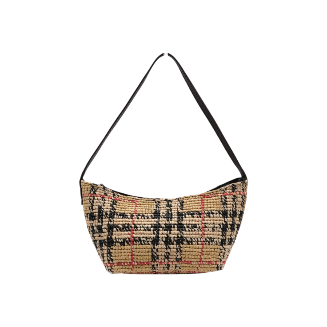 ITOGMRTGUTQF Burberry Mini Margeite Shoulder Bag in Sand Beige Raffia
