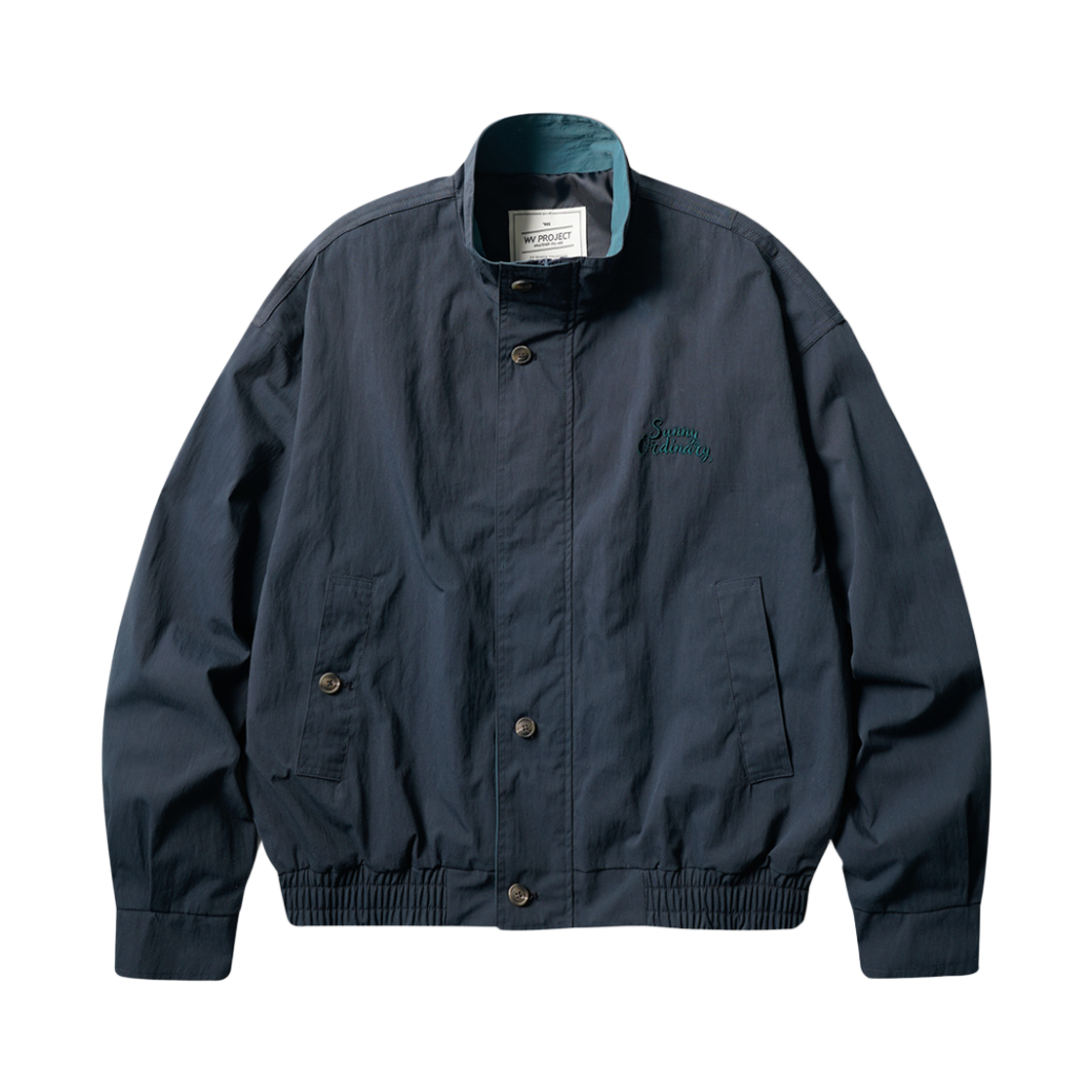 JJOT7848_navy_29 WV PROJECT Doup Oldschool Jacket Navy JJOT7848