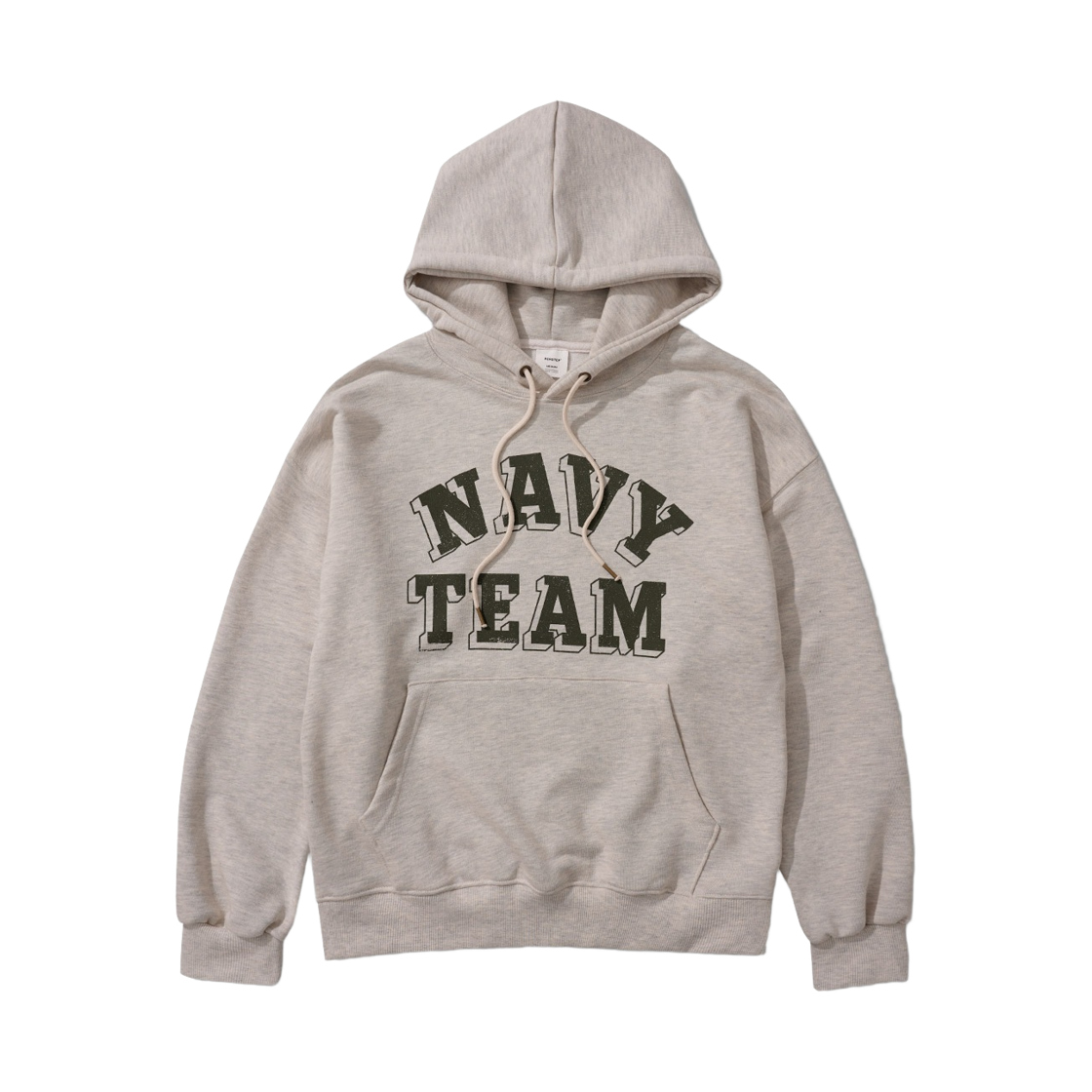 JUHD4737_oatmeal_29 PERSTEP Navy Team Hoodie Oatmeal JUHD4737