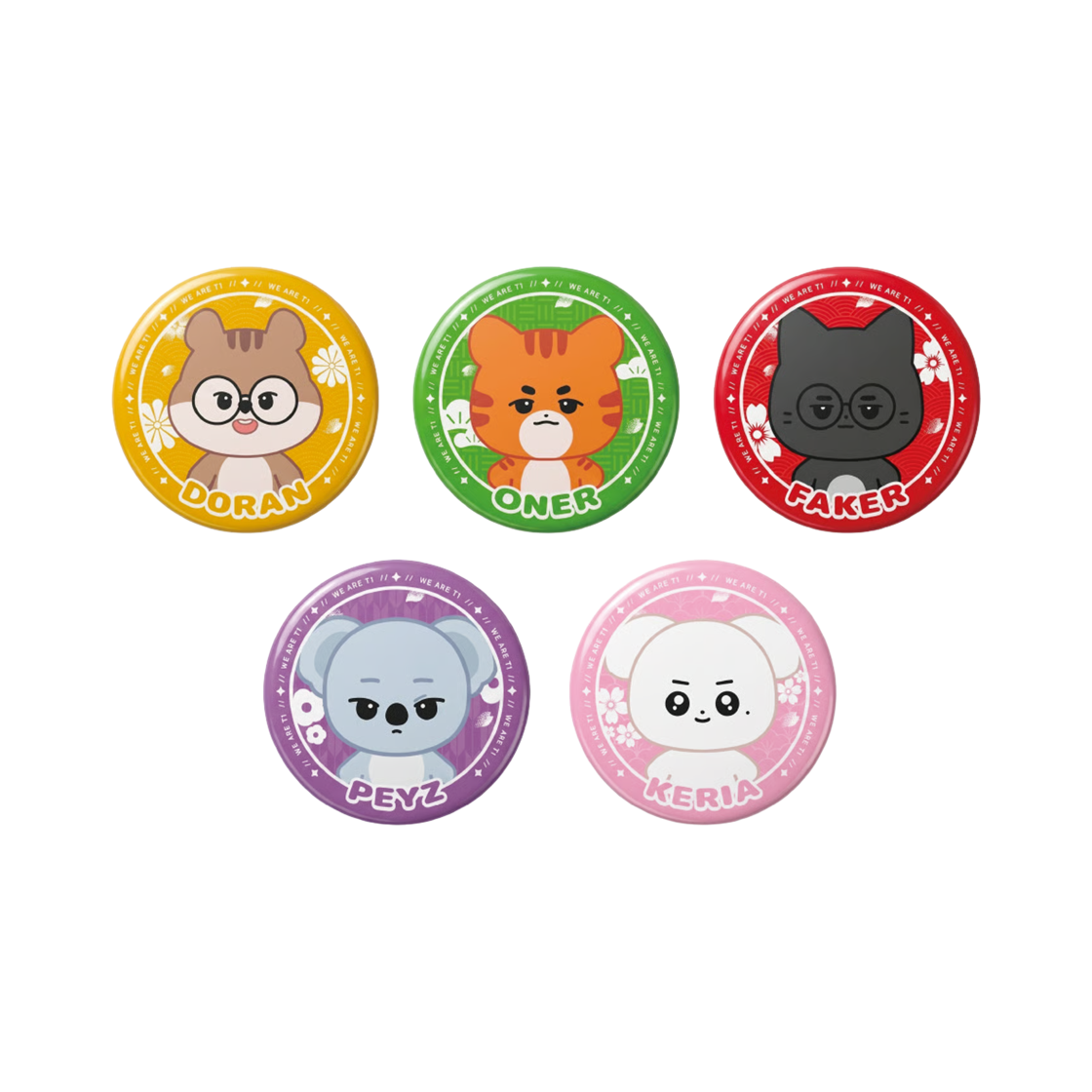 T1 컴퍼스 캔 배지 세트(T1 Compass Can Badge Set)