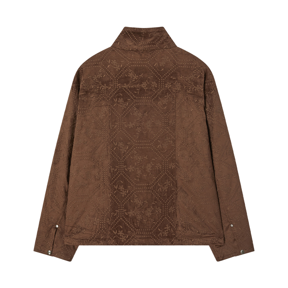 엔 아카이브 핸드크래프트 스웨이드 엠브로이더드 블루종 브라운(N ARCHIVE Handcrafted Suede Embroidered Blouson Brown) - 2