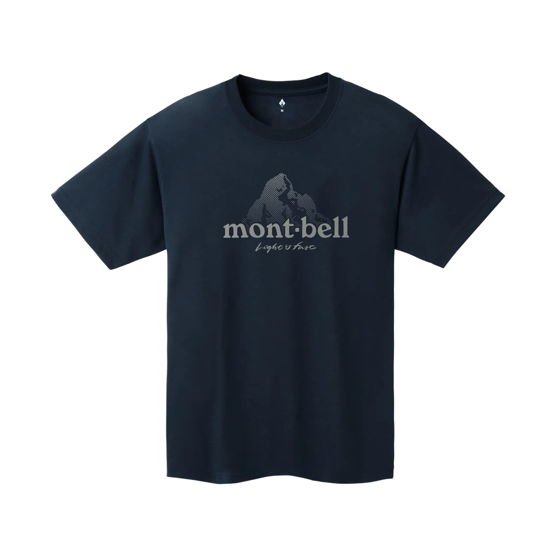 2304643 Montbell Wickron Dot Logo T-Shirt Navy