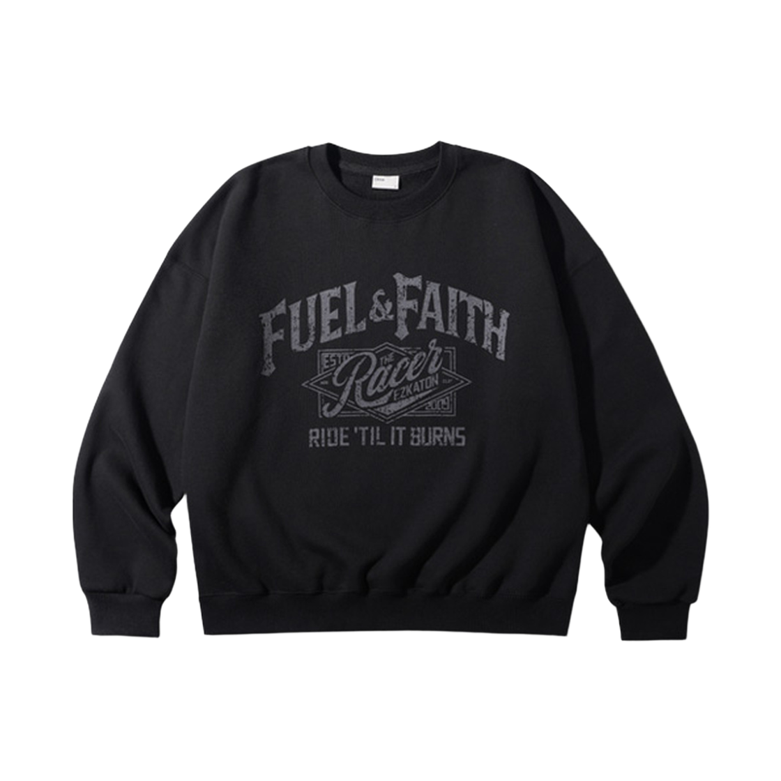 SMMT6904_black_29 EZKATON Racer Sweatshirts Black SMMT6904