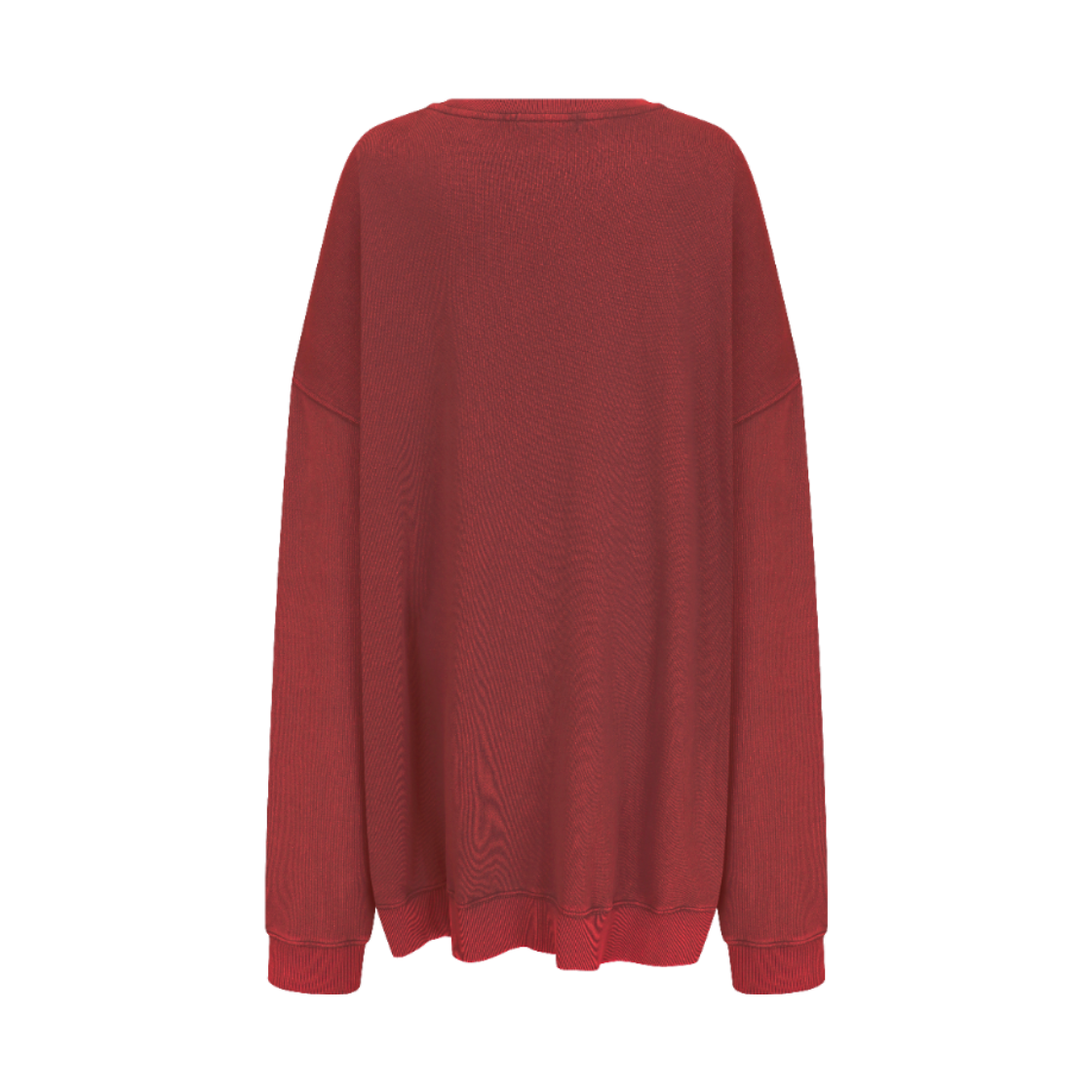 랑거 언신 데미지 스웨트셔츠 레드(Langer Unseen Damage Sweatshirt Red) - 2