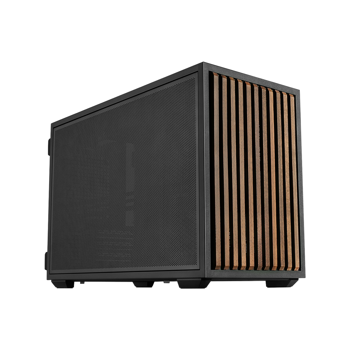 리안리 B4-mATX 우드 블랙(LIAN LI B4-mATX Wood Black)