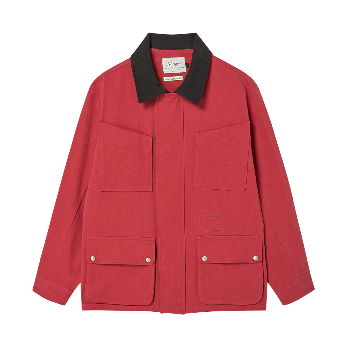 NV26FAJK02RE N ARCHIVE Contrast Washed Field Jacket Red
