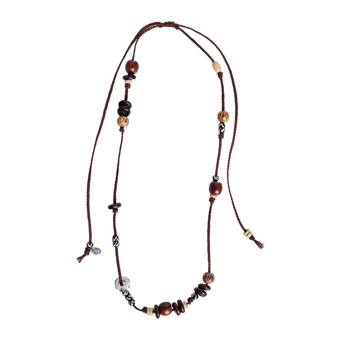 26FWSNLHARBRFF Nff Harlow Necklace Brown