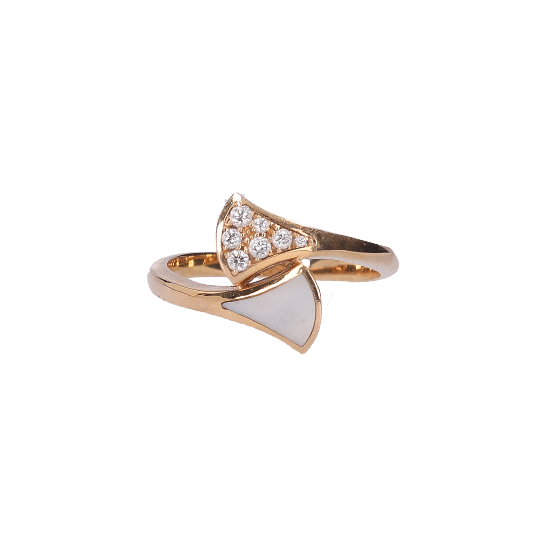 ITOMFVAVUQ5Q Bulgari Divas' Dream Ring 18K Rose Gold & Diamond
