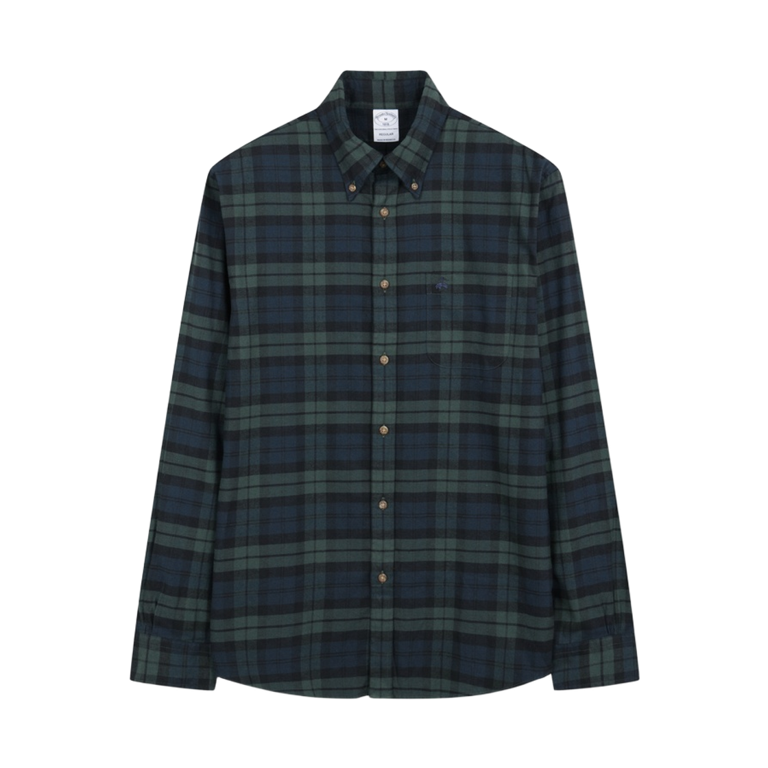BBTHMFG401-ZMT BrooksBrothers Flannel Check Shirt Multi