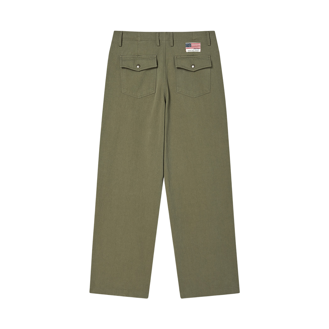 엔 아카이브 핸드 페인티드 워시드 밀리터리 팬츠 카키(N ARCHIVE Hand-Painted Washed Military Pants Khaki) - 2